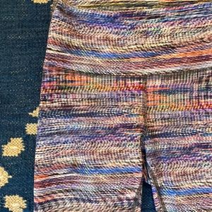 Rainbow Hi-Rise Lululemon Crop Leggings